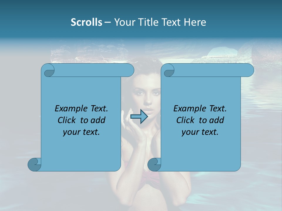 Blonde Tan Sun PowerPoint Template