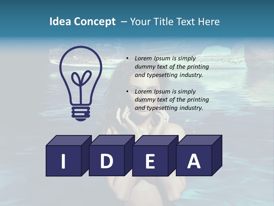 Blonde Tan Sun PowerPoint Template