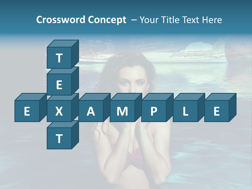 Blonde Tan Sun PowerPoint Template