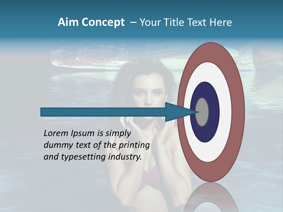 Blonde Tan Sun PowerPoint Template