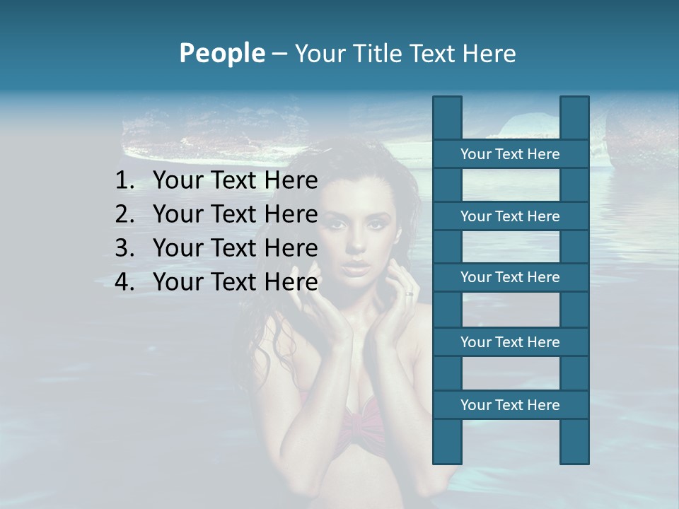 Blonde Tan Sun PowerPoint Template