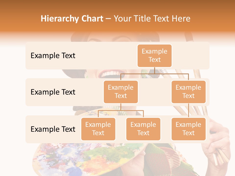 Beautiful Paint Girl PowerPoint Template