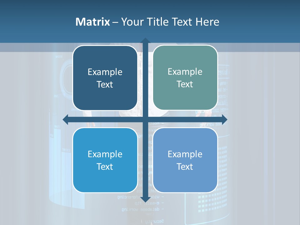 Model Computer Brunette PowerPoint Template