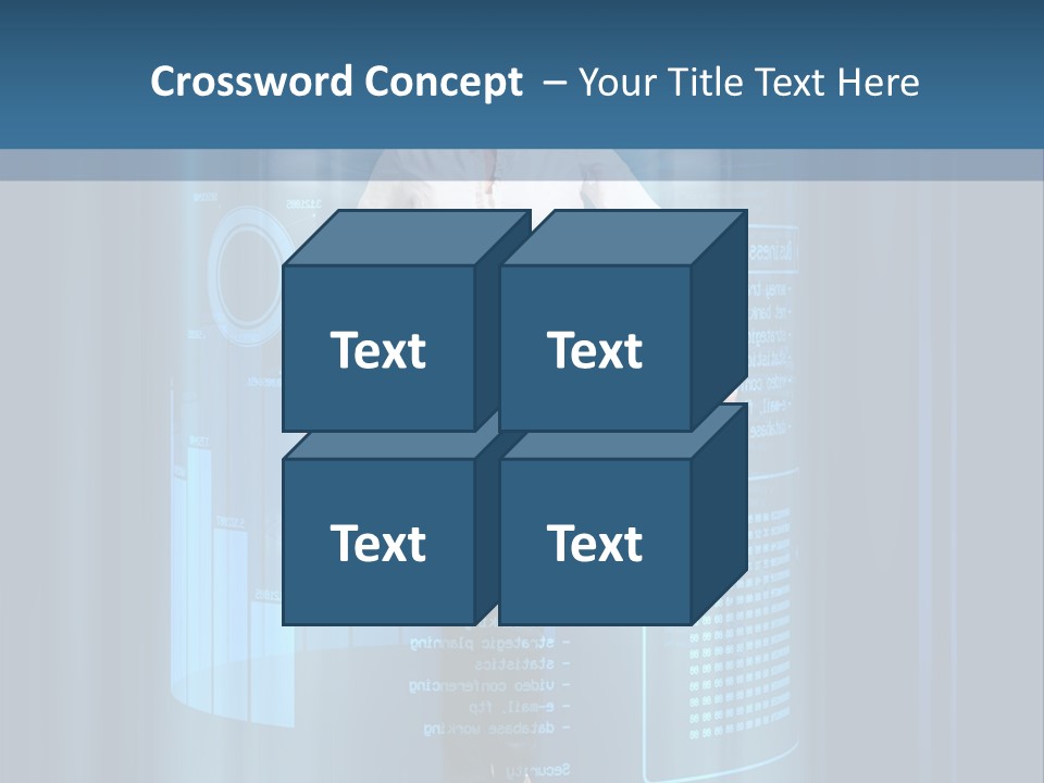Model Computer Brunette PowerPoint Template