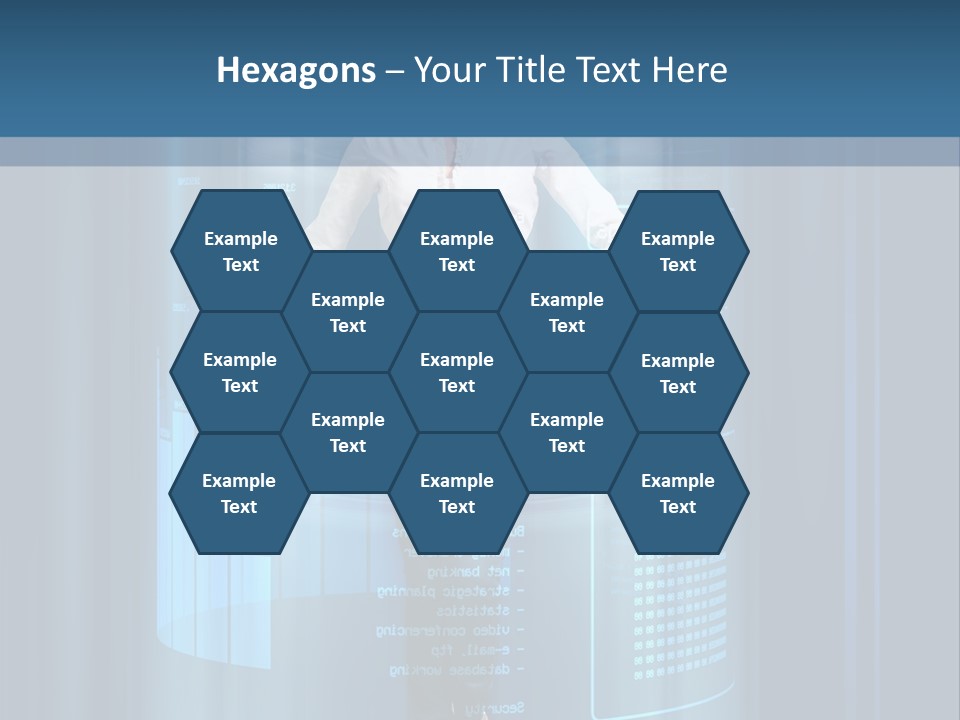 Model Computer Brunette PowerPoint Template