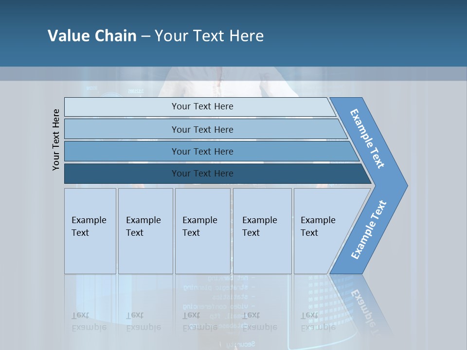 Model Computer Brunette PowerPoint Template