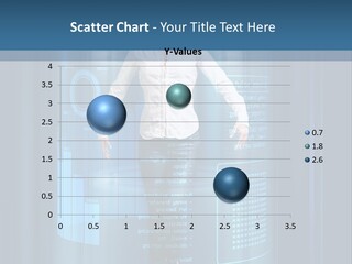 Model Computer Brunette PowerPoint Template