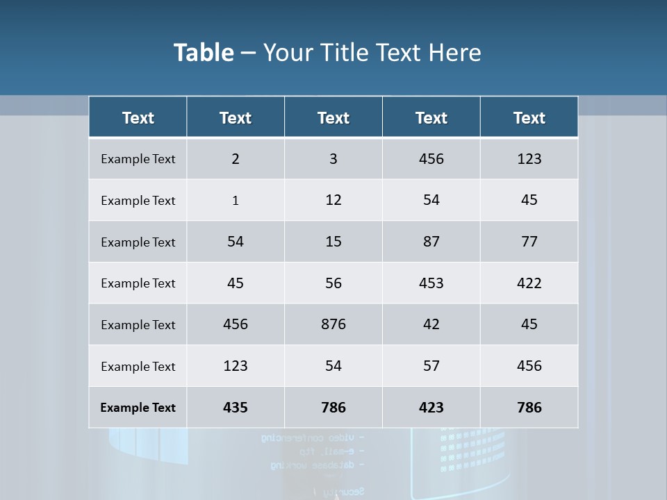 Model Computer Brunette PowerPoint Template