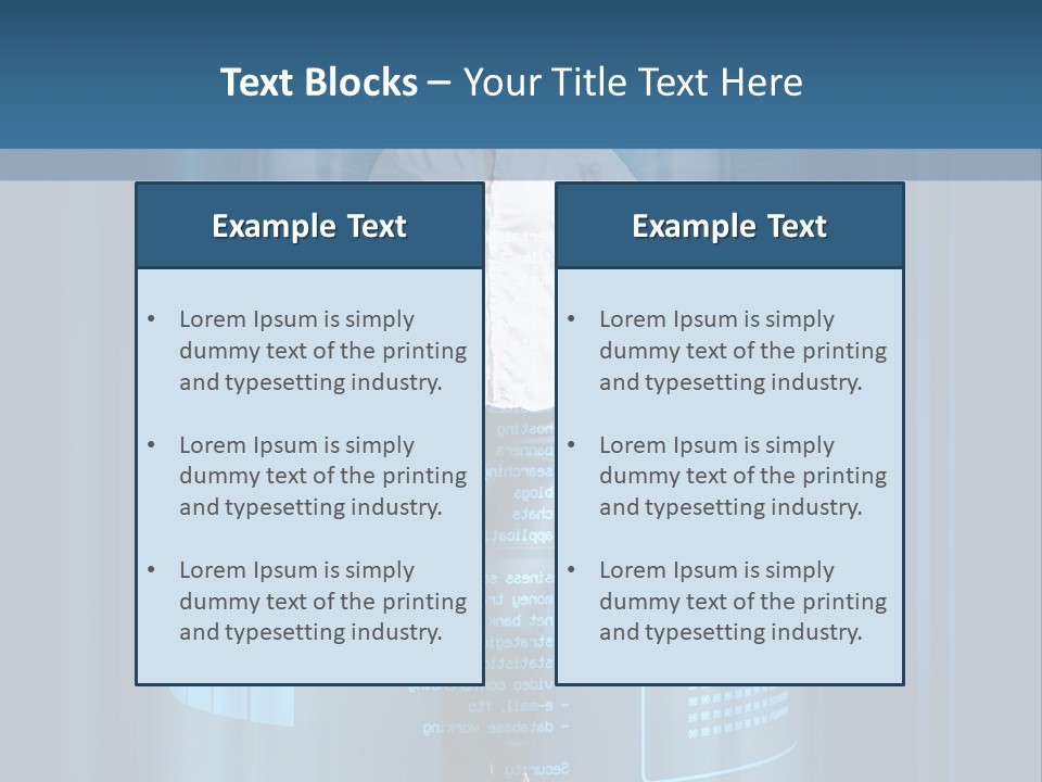 Model Computer Brunette PowerPoint Template