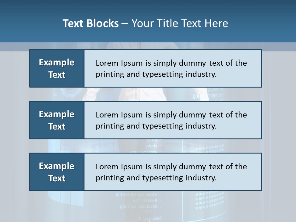 Model Computer Brunette PowerPoint Template