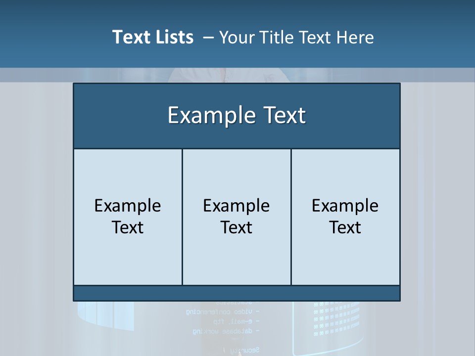 Model Computer Brunette PowerPoint Template