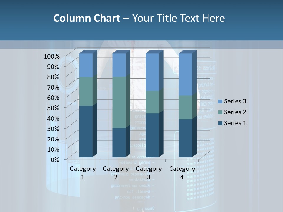 Model Computer Brunette PowerPoint Template