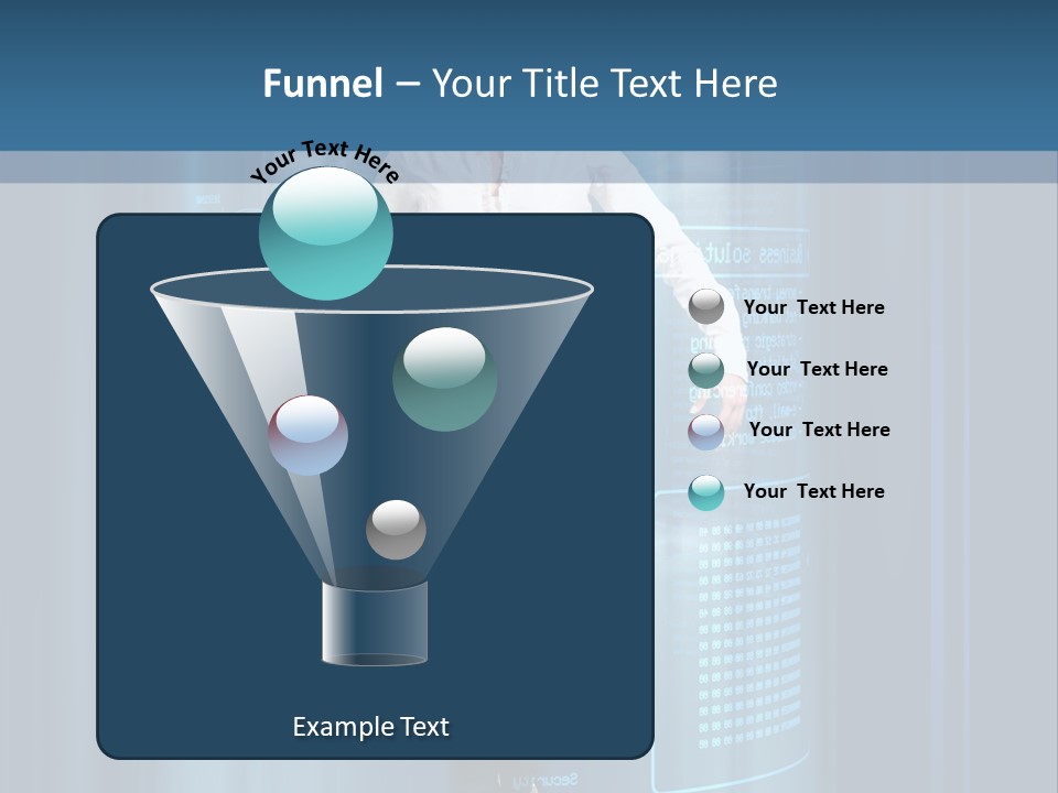 Model Computer Brunette PowerPoint Template
