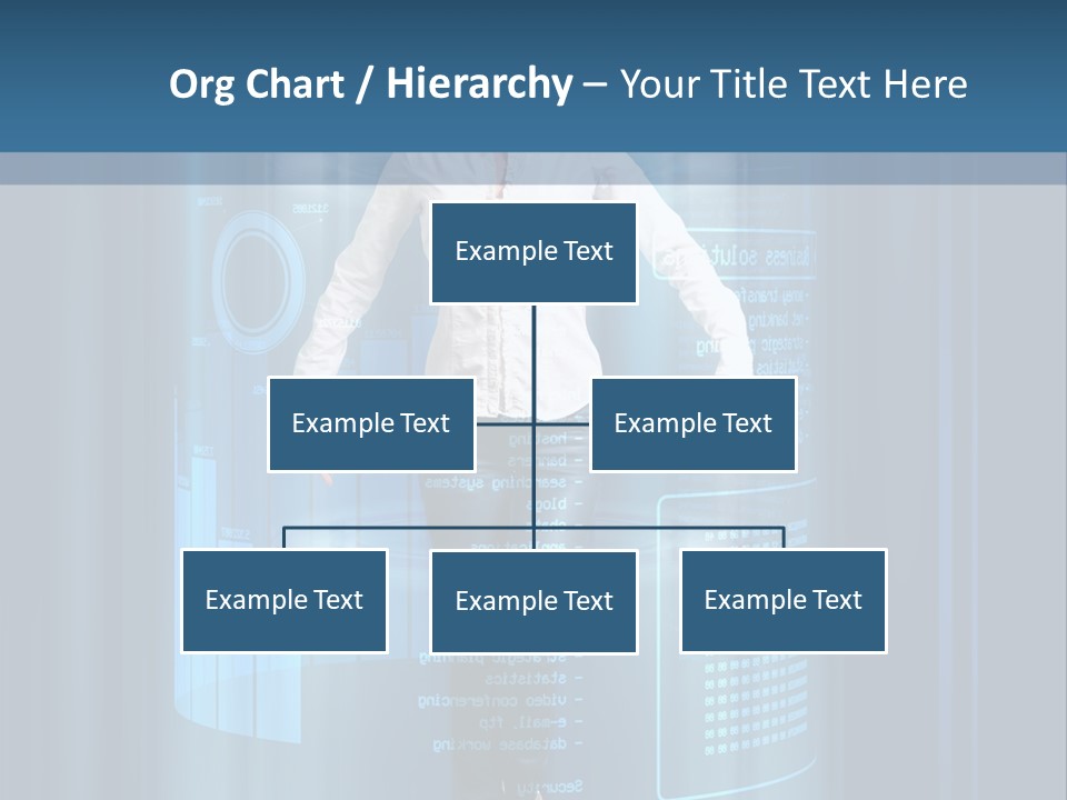 Model Computer Brunette PowerPoint Template