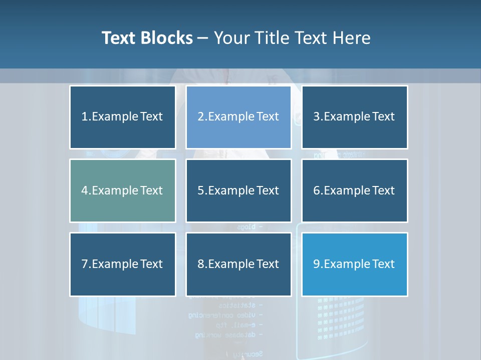 Model Computer Brunette PowerPoint Template