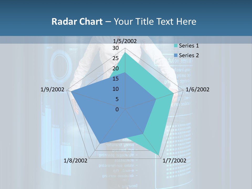 Model Computer Brunette PowerPoint Template