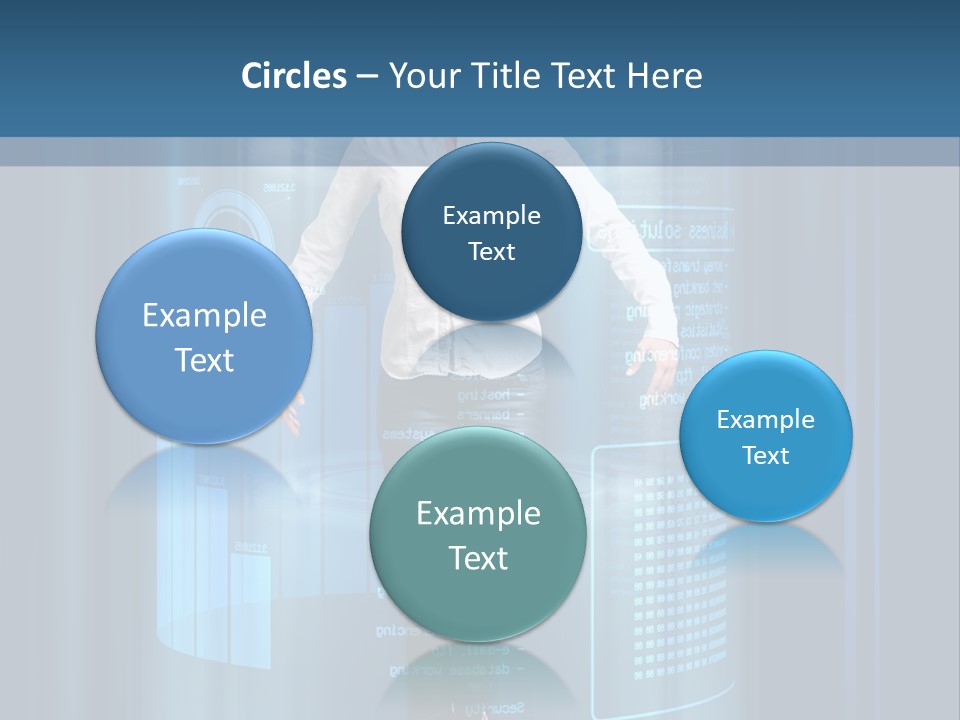 Model Computer Brunette PowerPoint Template