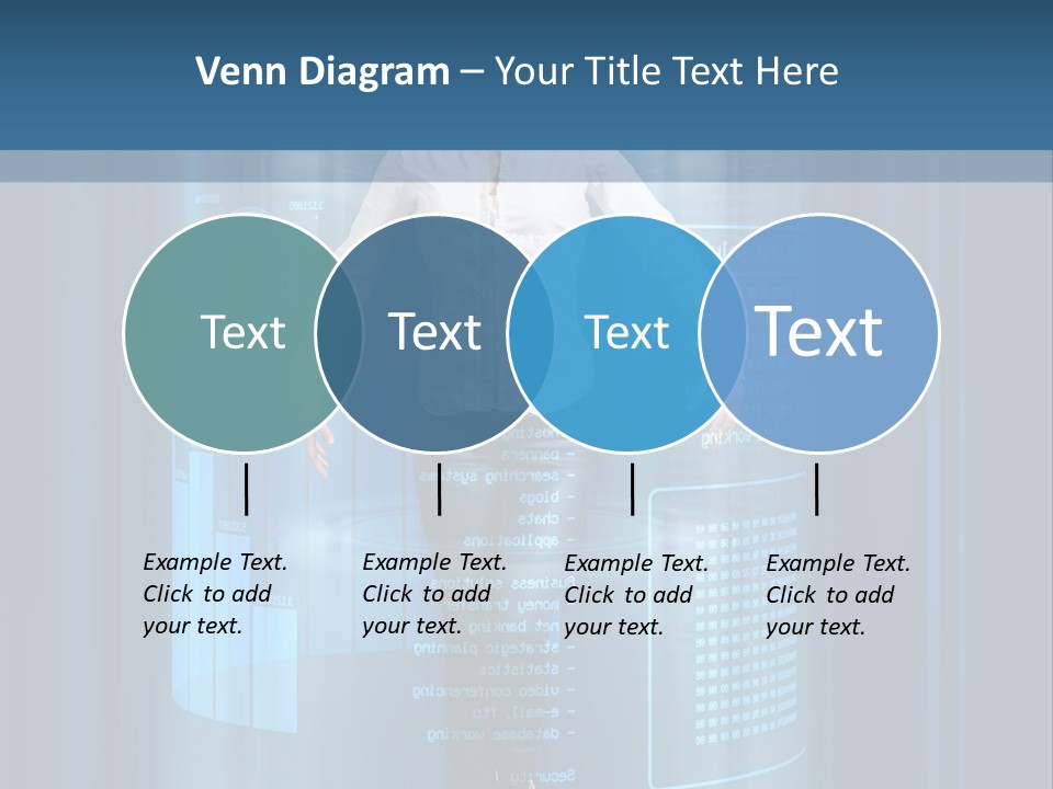Model Computer Brunette PowerPoint Template