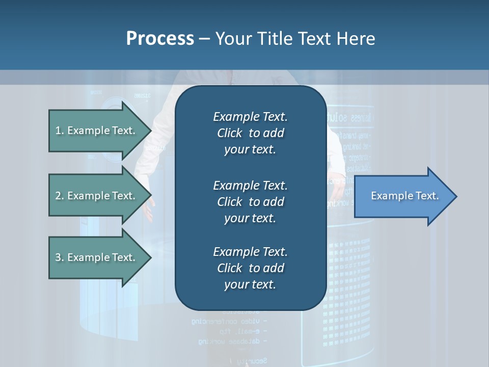 Model Computer Brunette PowerPoint Template