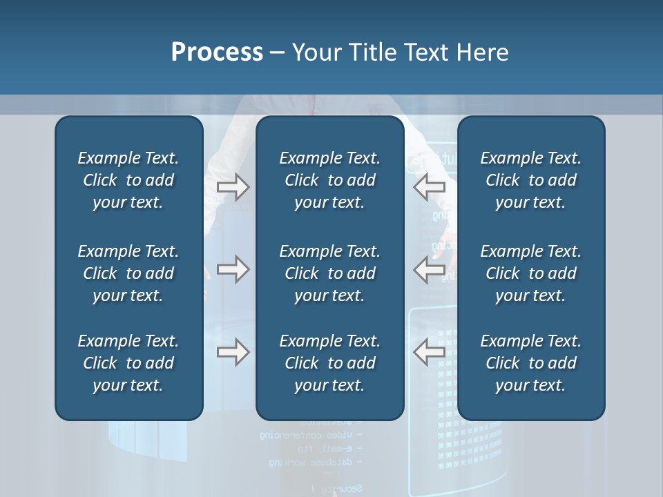 Model Computer Brunette PowerPoint Template