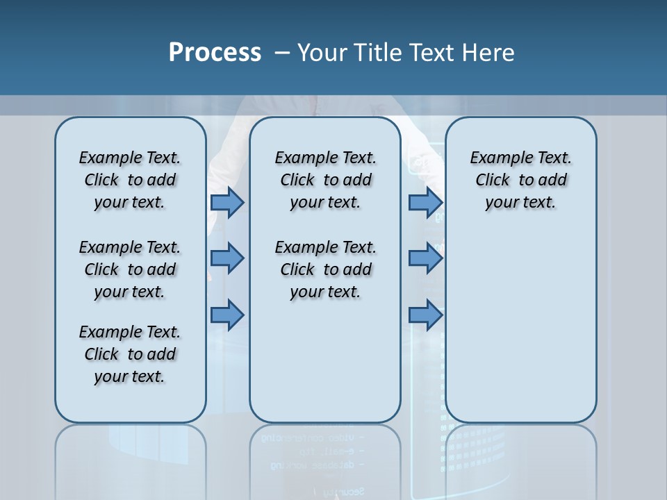 Model Computer Brunette PowerPoint Template