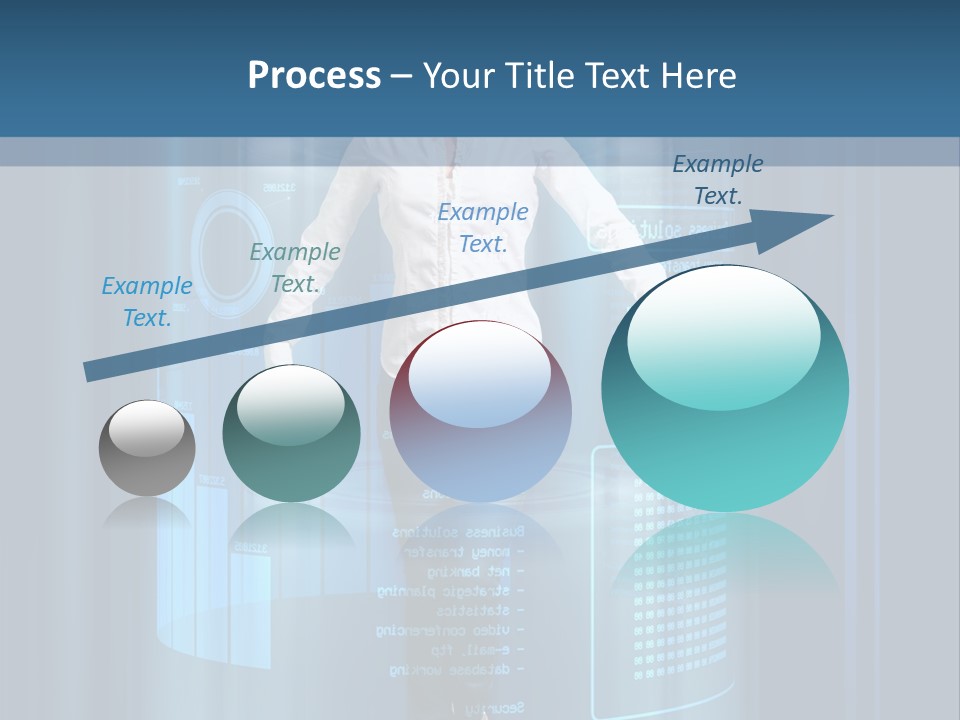 Model Computer Brunette PowerPoint Template