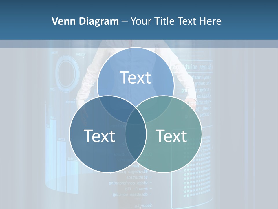 Model Computer Brunette PowerPoint Template