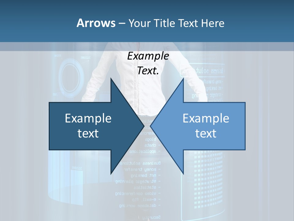 Model Computer Brunette PowerPoint Template