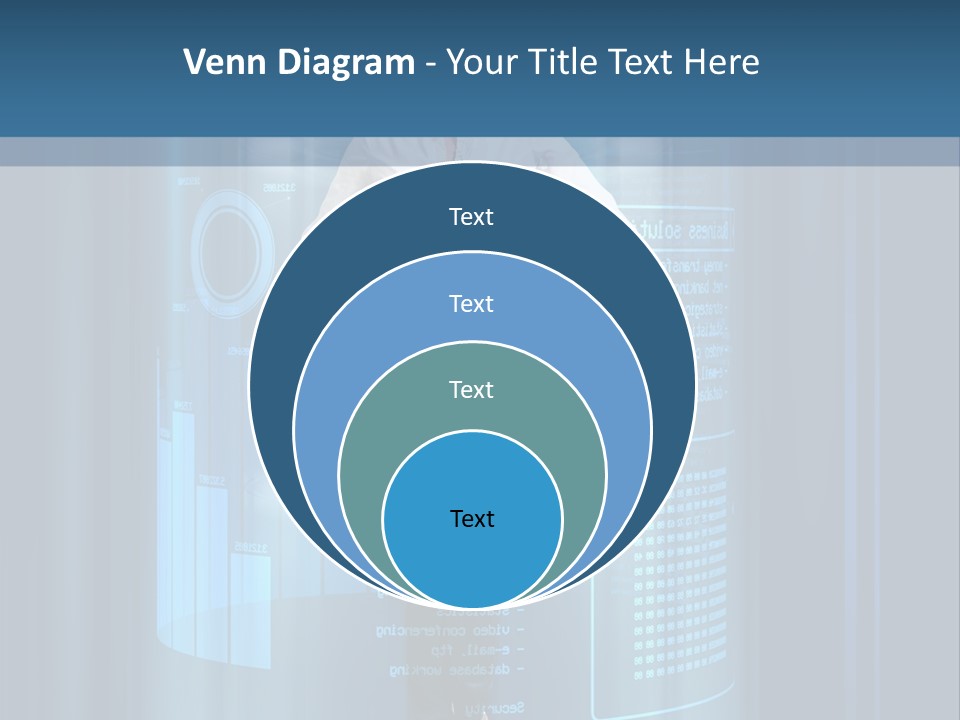Model Computer Brunette PowerPoint Template