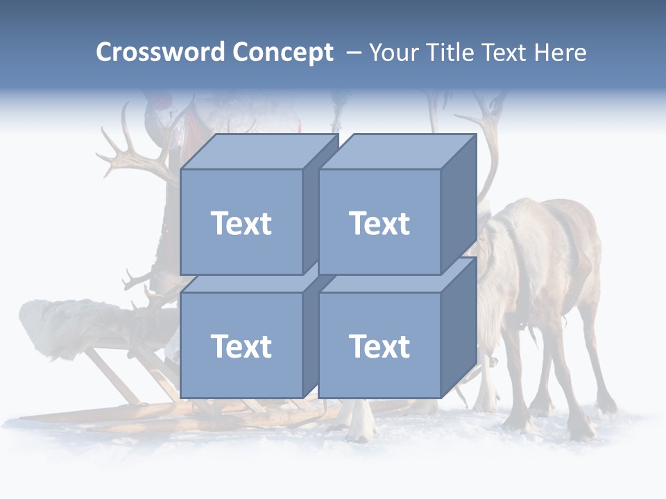 Senior Reindeer Winter PowerPoint Template