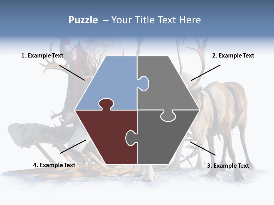 Senior Reindeer Winter PowerPoint Template