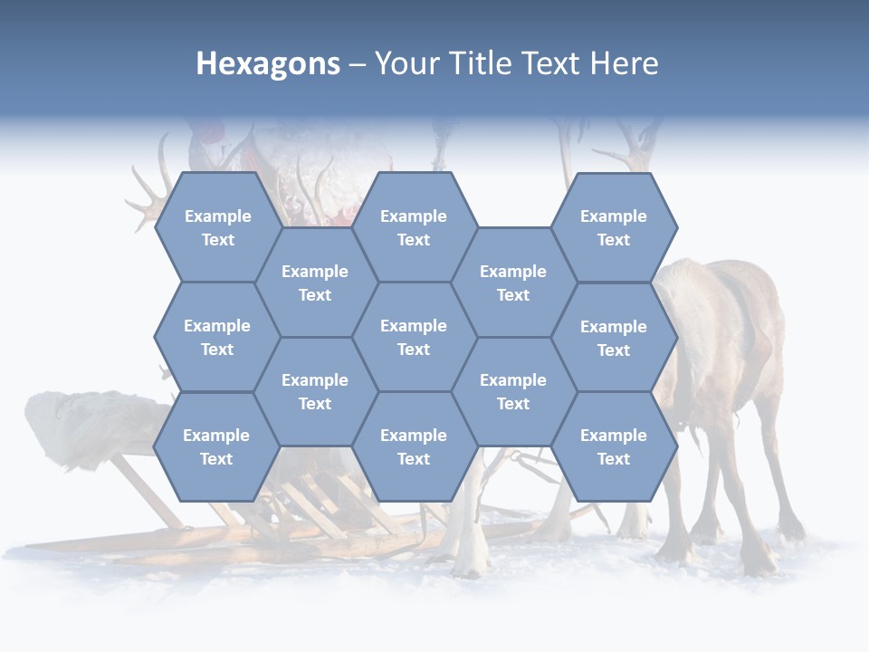 Senior Reindeer Winter PowerPoint Template