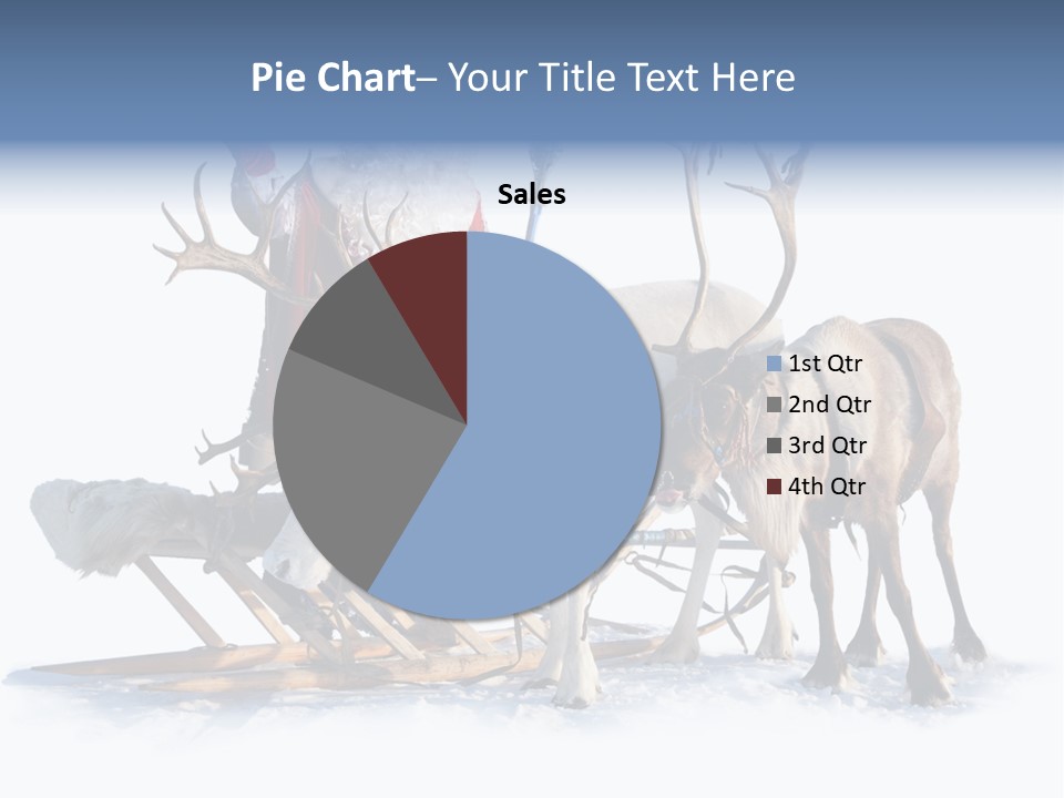 Senior Reindeer Winter PowerPoint Template