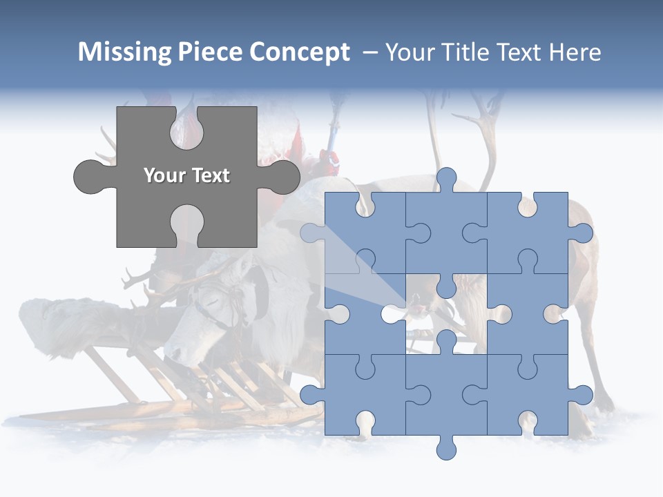 Senior Reindeer Winter PowerPoint Template