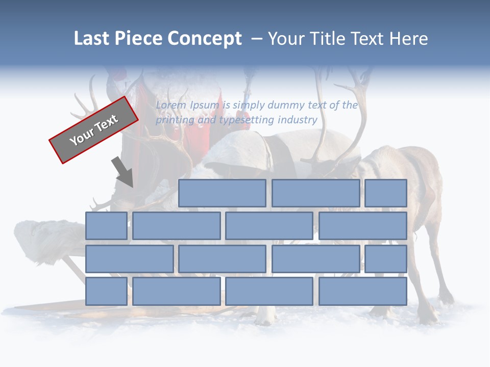 Senior Reindeer Winter PowerPoint Template