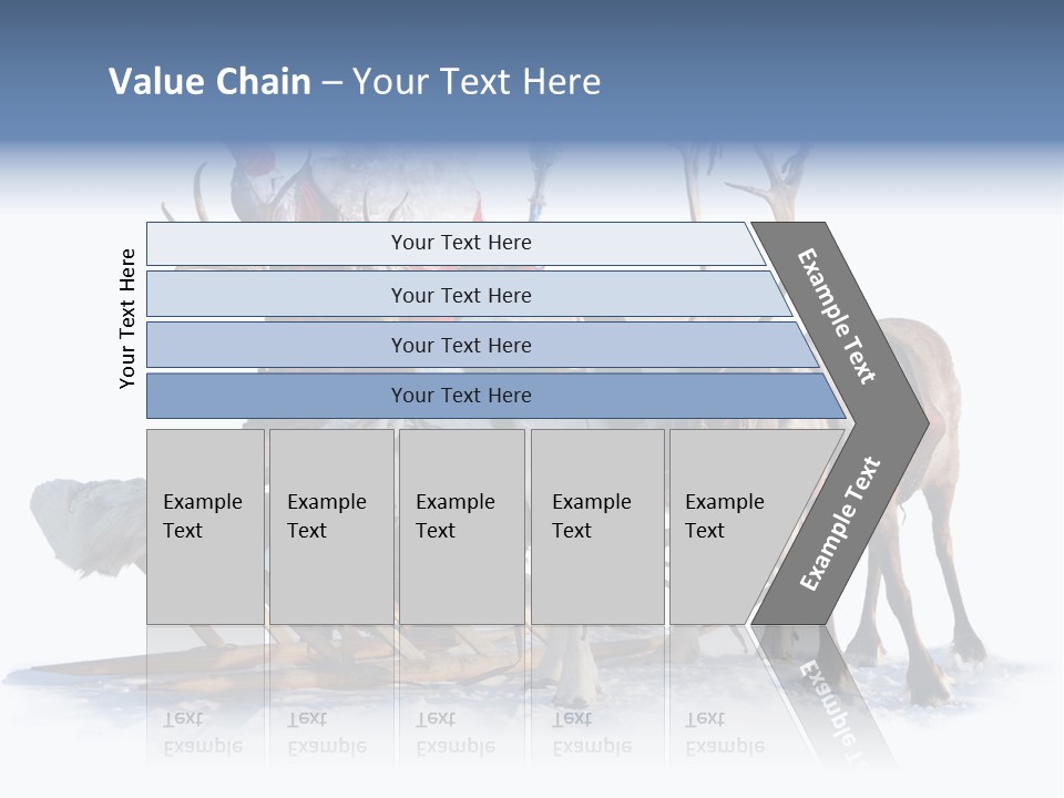 Senior Reindeer Winter PowerPoint Template