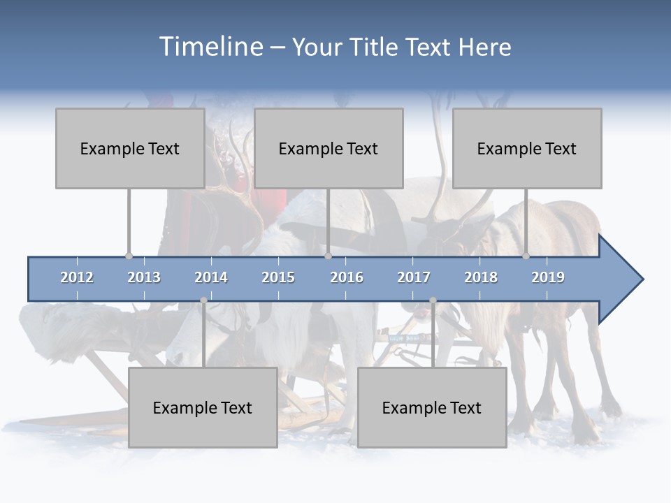 Senior Reindeer Winter PowerPoint Template