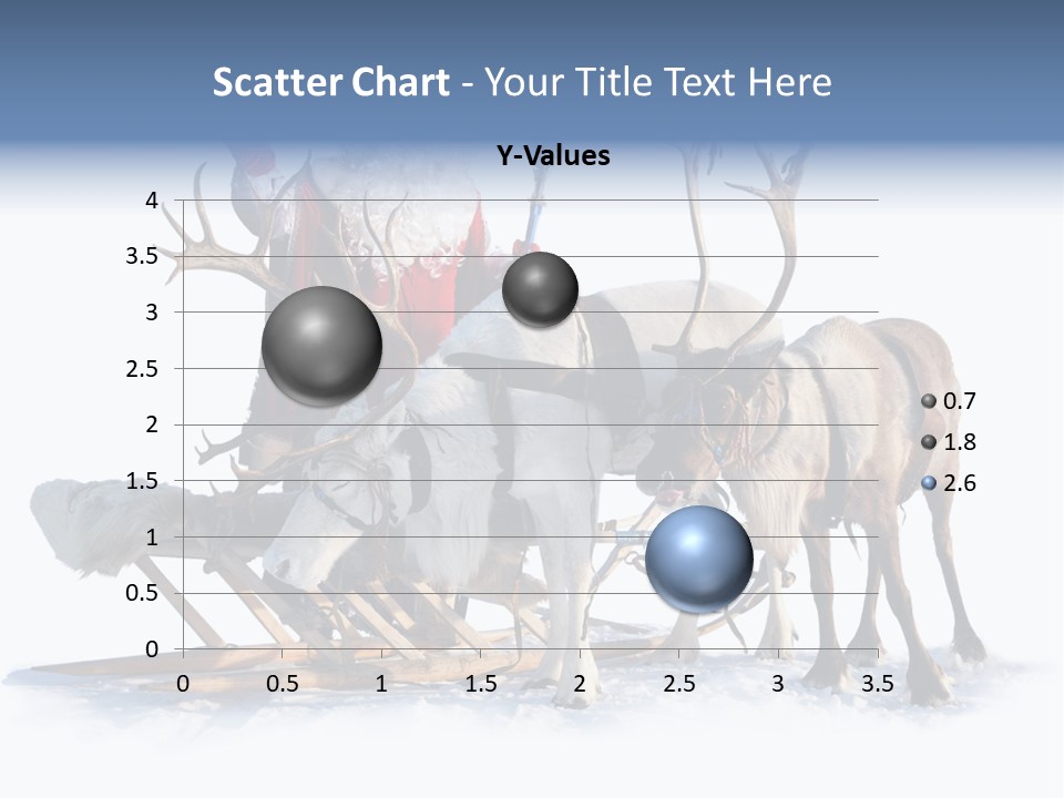Senior Reindeer Winter PowerPoint Template