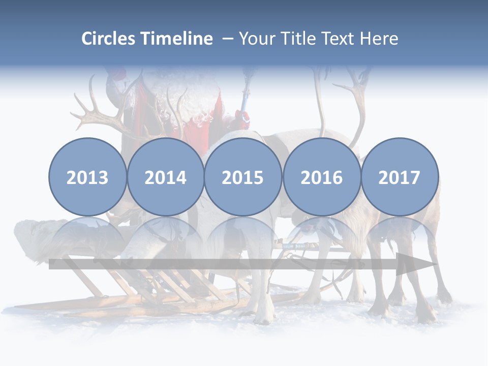Senior Reindeer Winter PowerPoint Template