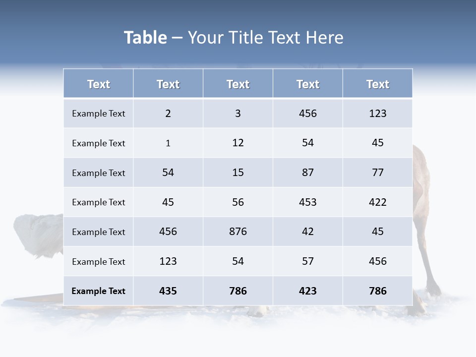 Senior Reindeer Winter PowerPoint Template