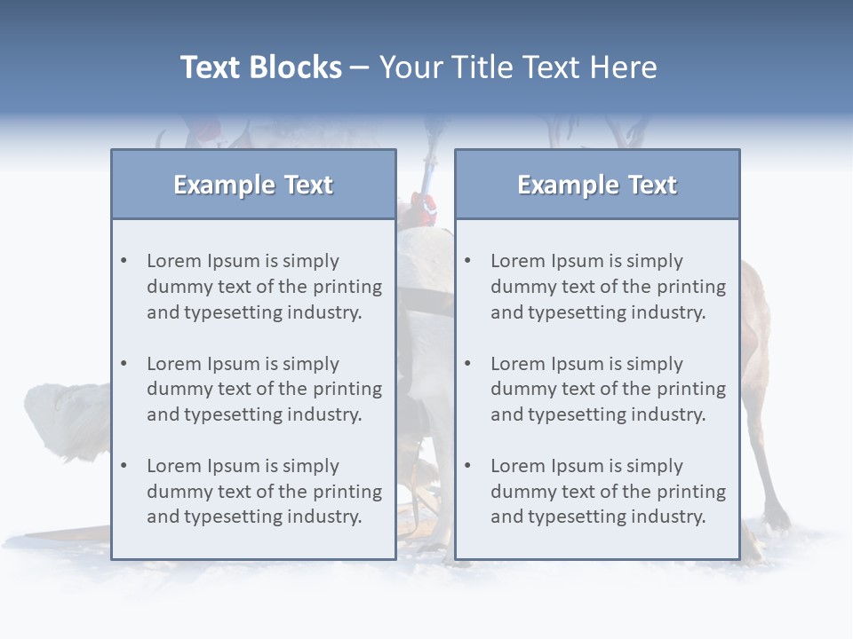 Senior Reindeer Winter PowerPoint Template