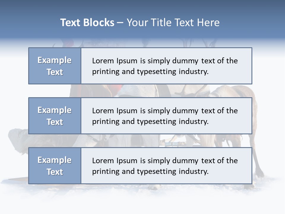 Senior Reindeer Winter PowerPoint Template