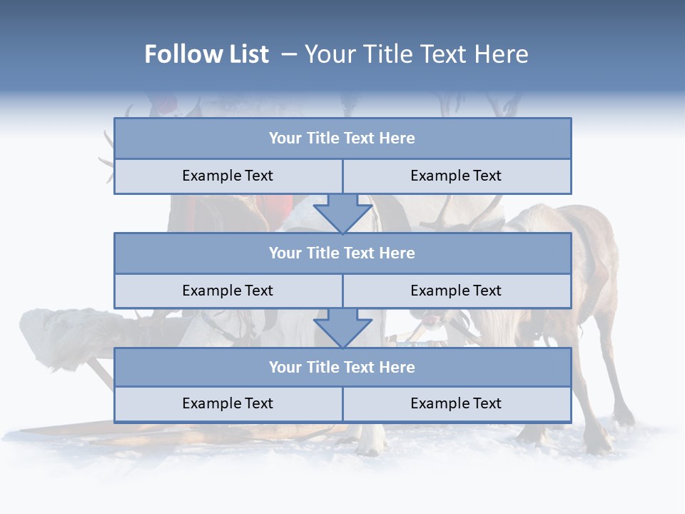Senior Reindeer Winter PowerPoint Template