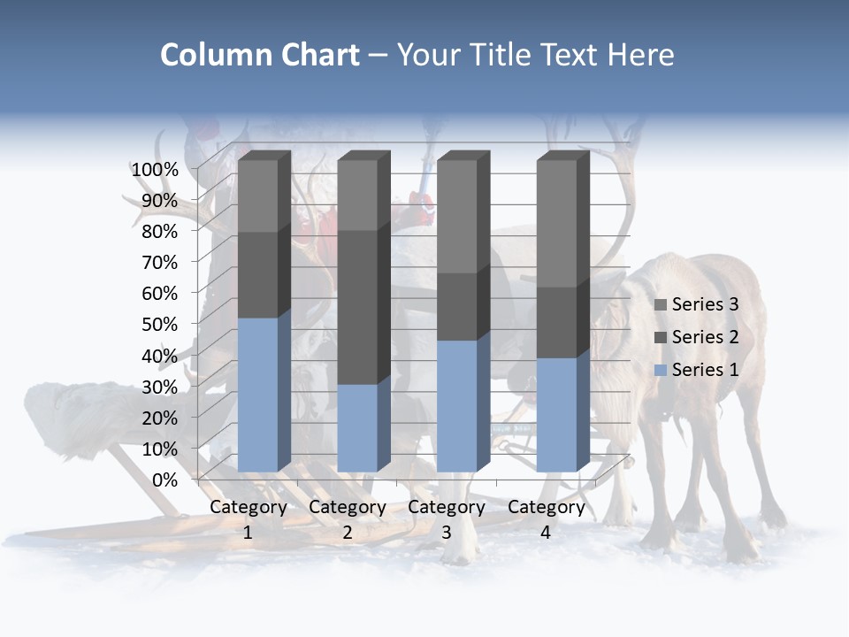 Senior Reindeer Winter PowerPoint Template