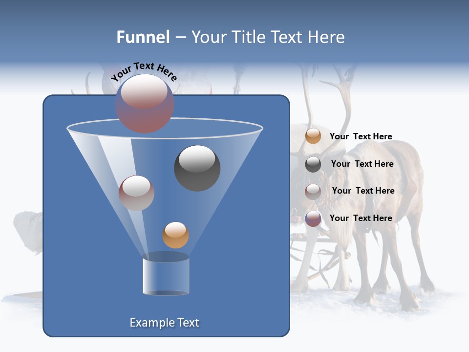 Senior Reindeer Winter PowerPoint Template