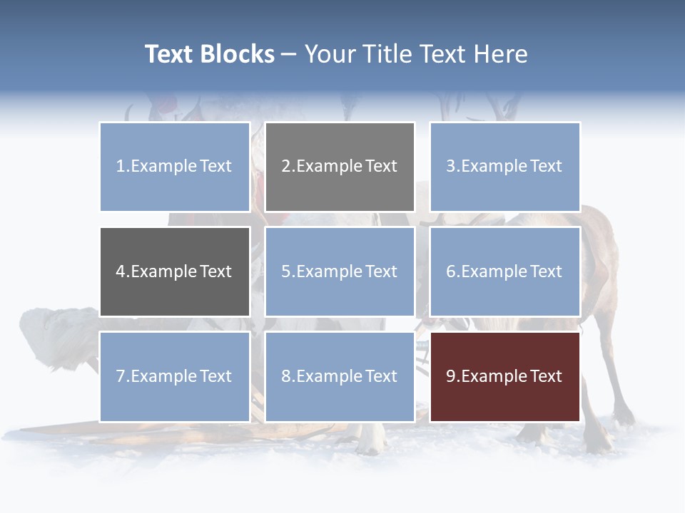 Senior Reindeer Winter PowerPoint Template