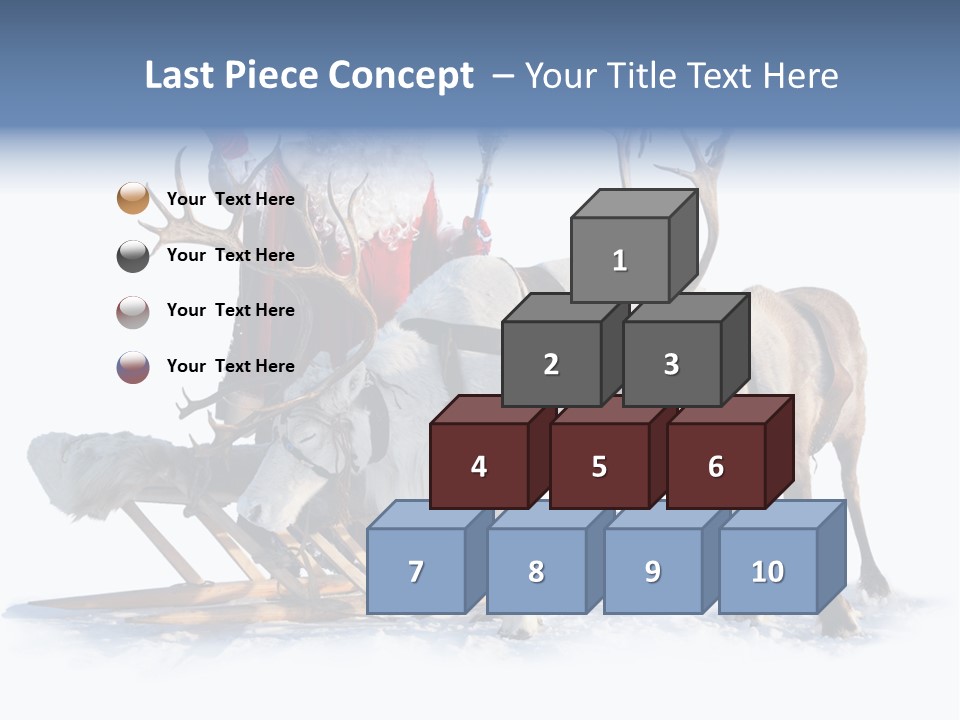 Senior Reindeer Winter PowerPoint Template