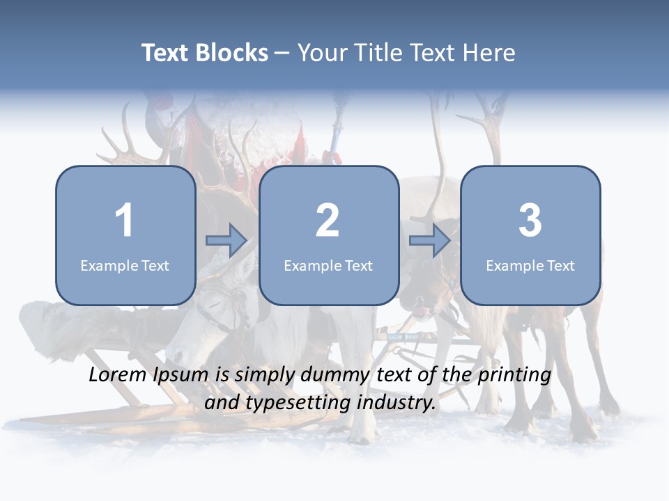 Senior Reindeer Winter PowerPoint Template