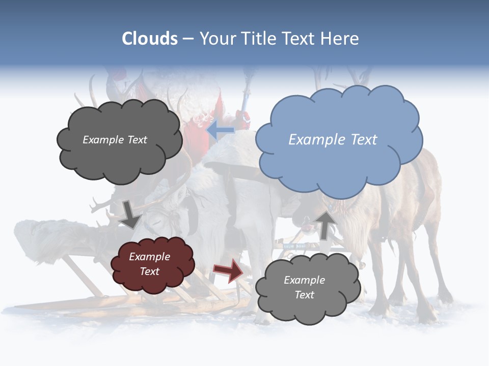 Senior Reindeer Winter PowerPoint Template