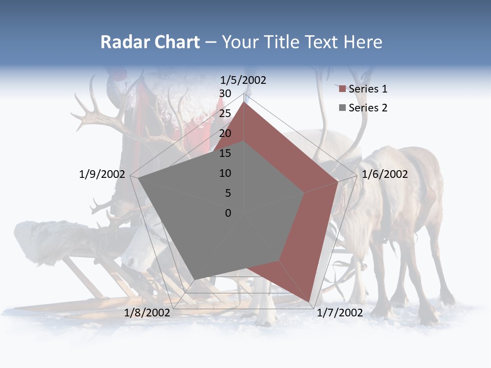 Senior Reindeer Winter PowerPoint Template